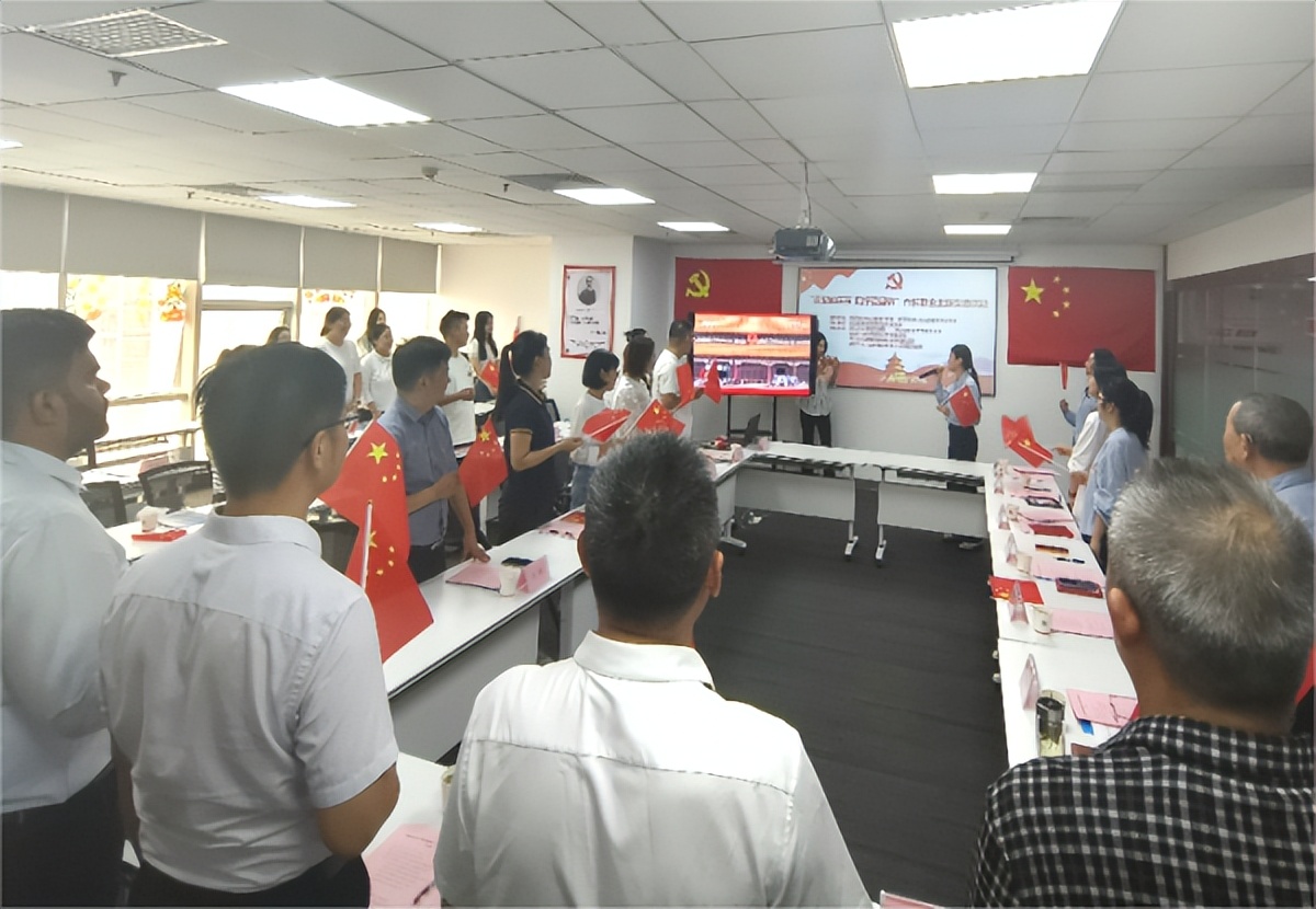 洪山区多所民办教育培训机构联合开展主题党日活动迎国庆(图4)